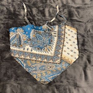 brand new never worn bandana top from shein small